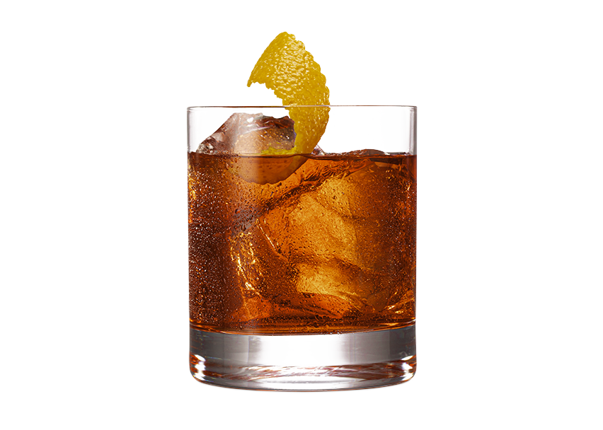 Negroni Drink in a Glass